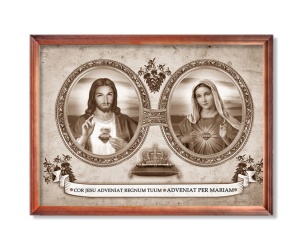 Obraz święty Serce Maryi i Serce Jezusa