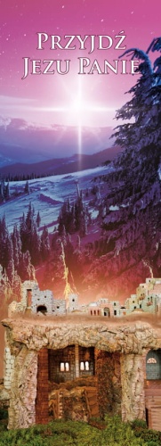 Baner na Boże Narodzenie, Przyjdź Jezu Panie 75x200 cm