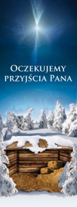 Baner na Boże Narodzenie, Oczekujemy przyjścia Pana 75x200 cm