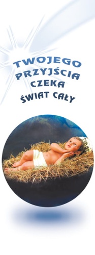 Baner na Boże Narodzenie "Twojego przyjścia czeka świat cały" 75x200cm