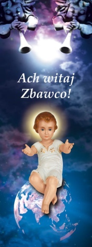 Baner na Boże Narodzenie, Witaj Jezu! 75x200 cm