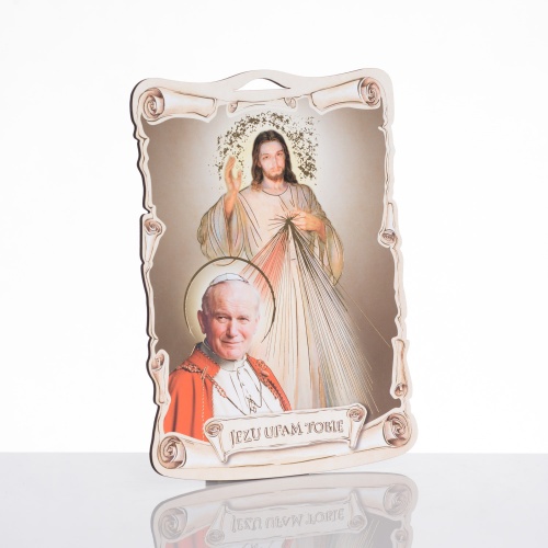  Jezus Miłosierny i Jan Paweł II 