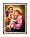 Obraz religijny Święta Rodzina w ramie z ornamentem