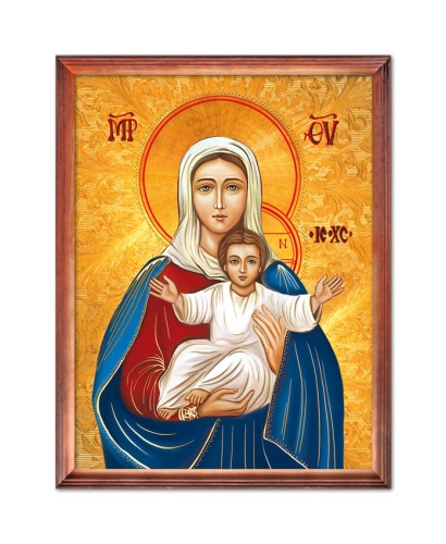 Obraz religijny Matka Boża Orantka w drewnianej ramie