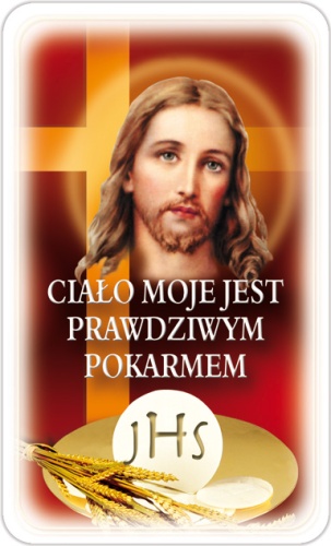 Obrazek z Symbolem Eucharystycznym.