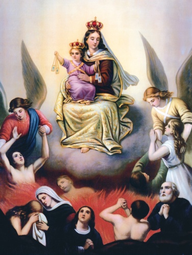 Plakat Religijny wzór 112. Matka Boża Szkaplerzna