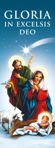 Baner na Boże Narodzenie, Gloria in Excelsis Deo 75x200 cm