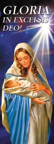 Baner na Boże Narodzenie, Gloria in Excelsis Deo 75x200 cm