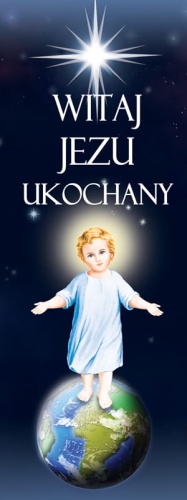 Baner na Boże Narodzenie, Witaj Jezu ukochany 75x200 cm