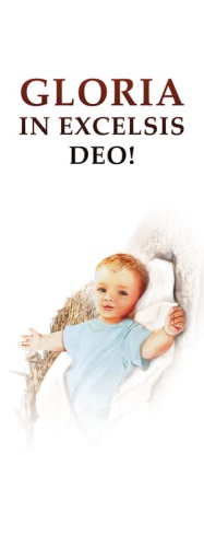 Baner na Boże Narodzenie, Gloria in Excelsis Deo 75x200 cm