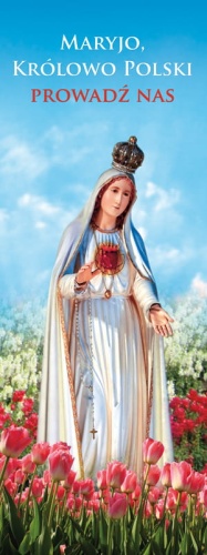 Baner Matka Boża "Maryjo, Królowo Polski" 75x200cm
