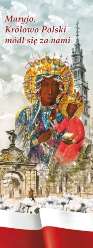 Baner Matka Boża "Maryjo, Królowo Polski" 75x200cm