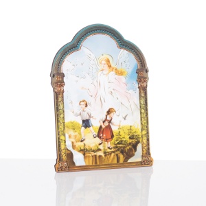 Obrazki święte dla dzieci Anioł Stróż - z podstawką - 5 szt.