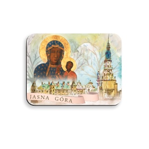 Magnesy religijne Matka Boża Częstochowska i Jasna Góra - 10 szt.