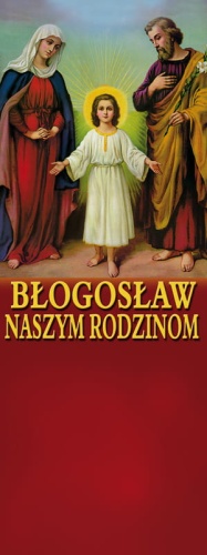 Baner religijny Święta Rodzina 75x200 cm
