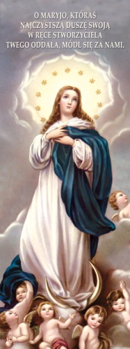 Baner religijny Wniebowzięcnie Najświętszej Maryi Panny 75x200cm