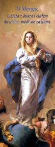 Baner religijny Wniebowzięcie Najświętszej Maryi Panny 75x200cm 