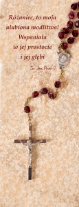  Baner na Różaniec "Różaniec to moja.." 50x130 cm