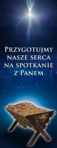 Baner na Boże Narodzenie, Przygotujmy nasze serca na spotkanie z Panem 50x130 cm
