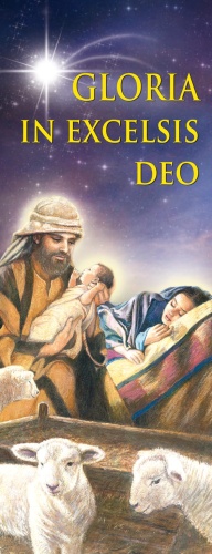 Baner na Boże Narodzenie, Gloria in Excelsis Deo 50x130 cm