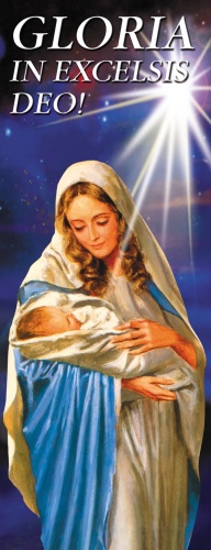 Baner na Boże Narodzenie, Gloria in Excelsis Deo 50x130 cm