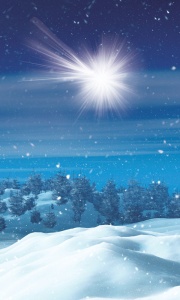 Tło do szopki, Gwiazda Betlejemska 150/250cm