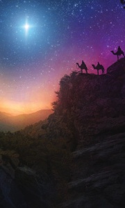 Tło do szopki, Gwiazda Betlejemska 150/250cm