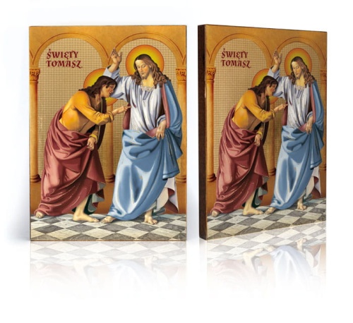 Ikona Religijna Święty Tomasz i Jezus Chrystus