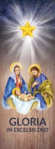 Baner na Boże Narodzenie, Gloria in Excelsis Deo 75x200 cm