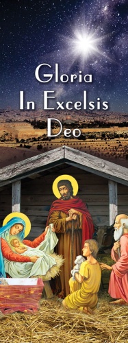 Baner na Boże Narodzenie, Gloria in Excelsis Deo 75x200 cm
