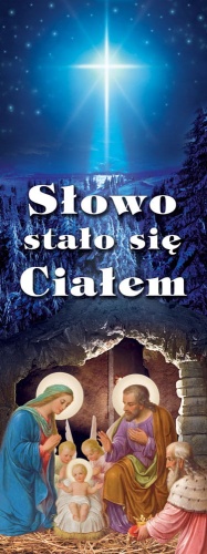Baner na Boże Narodzenie, Słowo stało się ciałem 75x200 cm