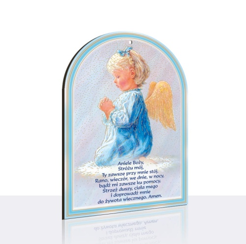 Obrazek z Aniołem Stróżem, pamiątka Chrztu Świętego