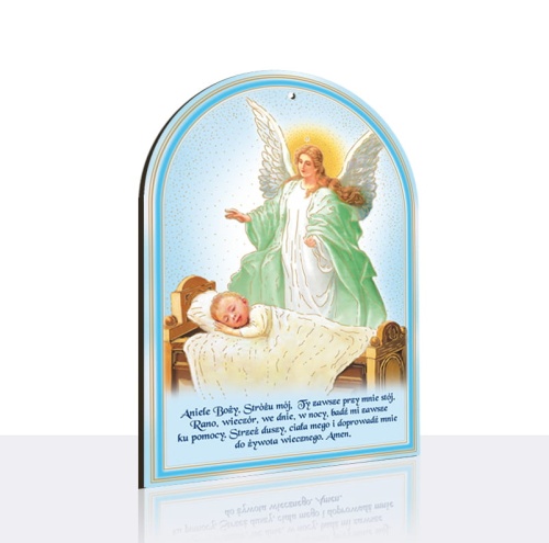 Anioł Stróż pamiątka chrztu świętego z modlitwą