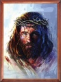 Obraz religijny Jezus Chrystus Ecce Homo w ramie drewnianej