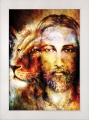 Obraz religijny Jezus Chrystus w ramie białej