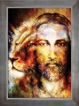 Obraz religijny Jezus Chrystus w ramie srebrnej