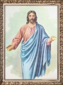 Obraz religijny Jezus Chrystus w ramie ornamentowej