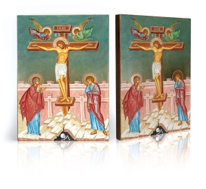 Ikona religijna Ukrzyżowanie Jezusa Chrystusa
