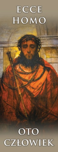 Baner na Wielki Post "Ecce Homo - Oto Człowiek" 50x130cm