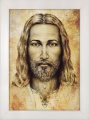 Obraz religijny Jezus Chrystus w ramie białej