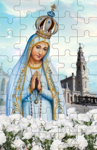 Puzzle Matka Boża Fatimska - 10 szt.