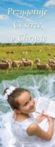 Baner na Pierwszą Komunię Świętą "Przygotuję Ci serce" 75x200cm