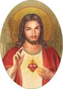 Ikona owalna Serce Jezusa