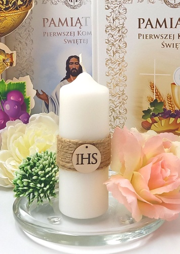 Świeca na stół komunijny