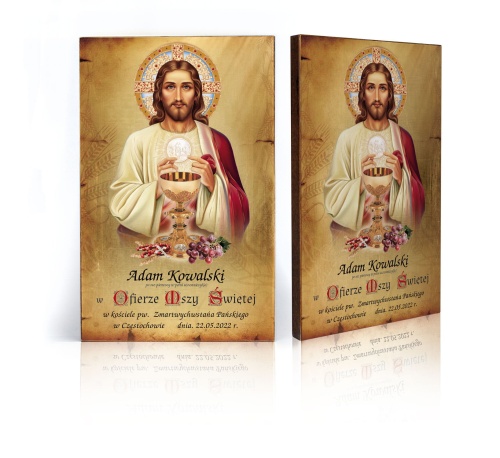 Pamiątka komunijna, personalizowana - PIĘKNA!