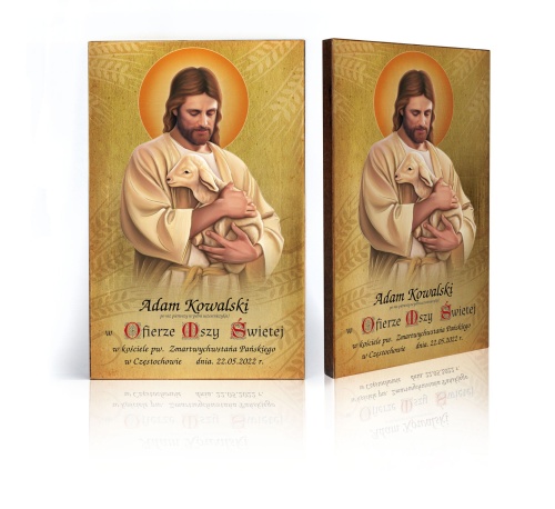 Pamiątka komunijna, personalizowana - PIĘKNA!