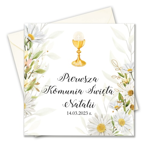 Zaproszenie na Komunię personalizowane