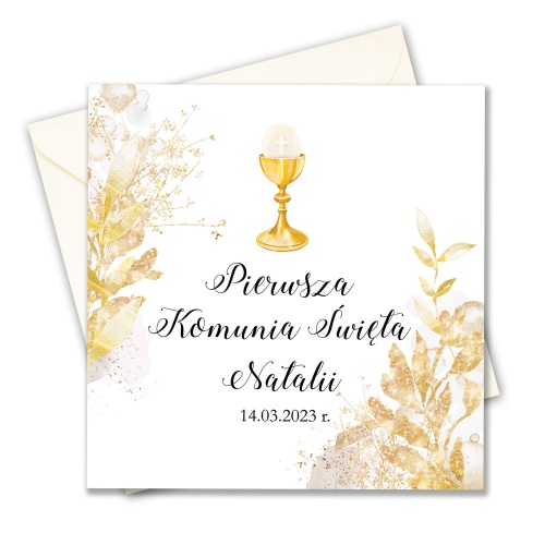 Zaproszenie na Komunię personalizowane