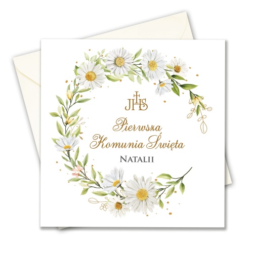 Zaproszenie na Komunię personalizowane