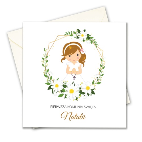 Zaproszenie na Komunię personalizowane